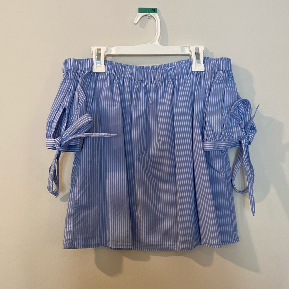 Lulu’s Off The Shoulder Striped Top